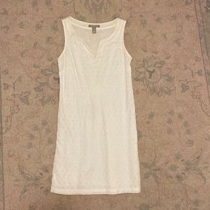 Eyelet white cocktail dress